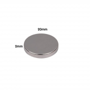 Iman de Neodimio 20x2mm (Neodymium)